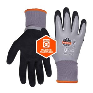 Ergodyne ProFlex 7501 Coated Waterproof Winter Work Gloves Gray, Large, 1 Pair