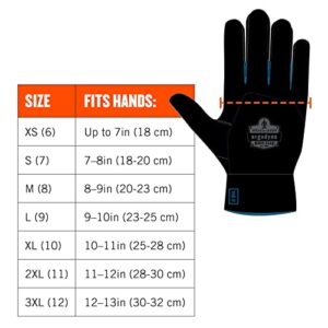 Ergodyne ProFlex 7551 Waterproof Winter Work Gloves, Cut Resistant ANSI A5, Sandy Nitrile Coated Palms, Thermal Fleece Lining Orange