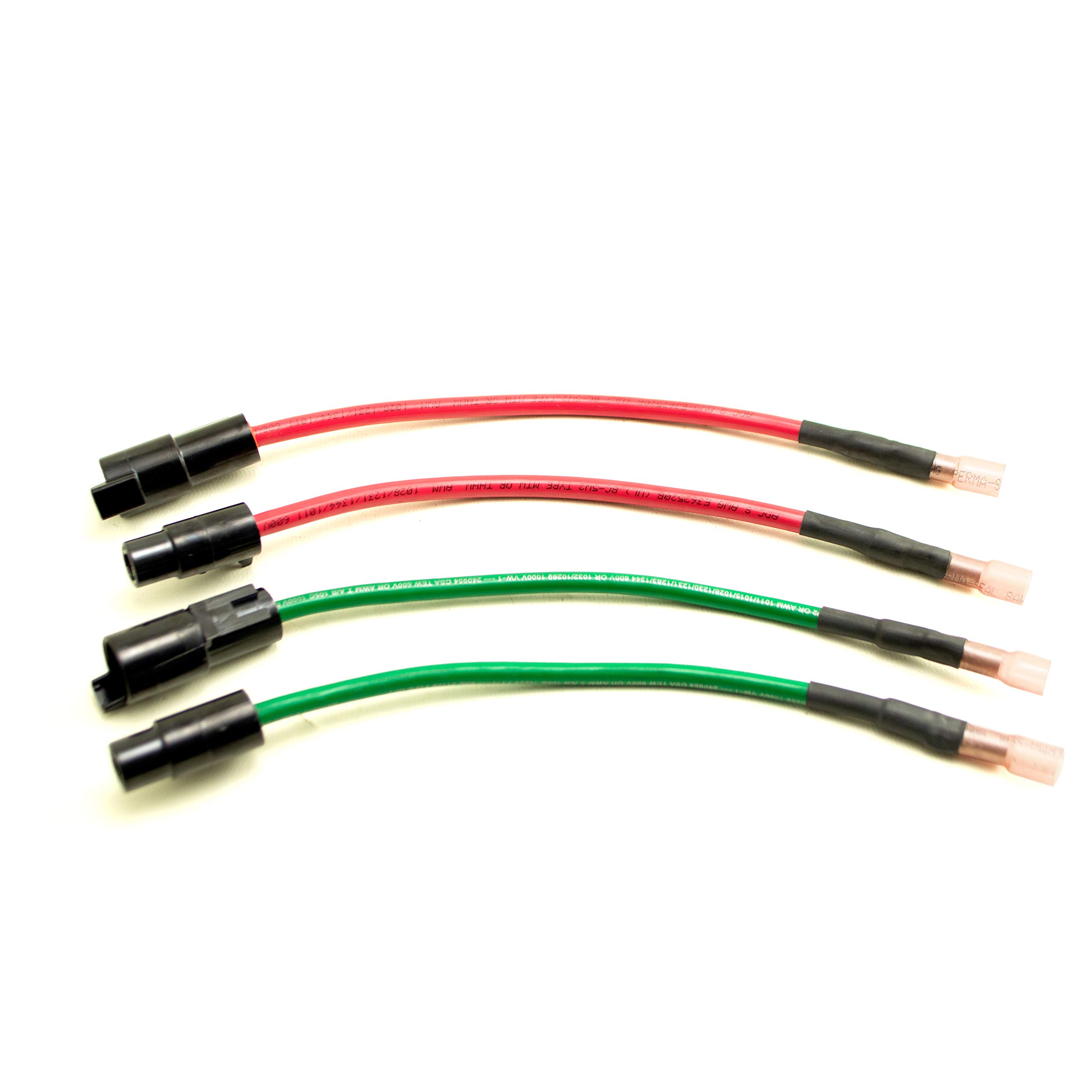 RCPW Auger Repair Wire Harness for Buyers SaltDogg SHPE3000-SHPE6000, 92440SSA and Others Replaces 3024738 (Red + Green Kit, Male + Female Kit)