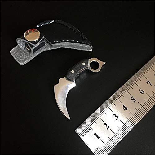 KOWAKA Pocket Knife EDC Mini Hunting Knife Tactical Survival Microtech Outdoor Claw Knife Keychain Neck Blade Knife Set Camping Tool