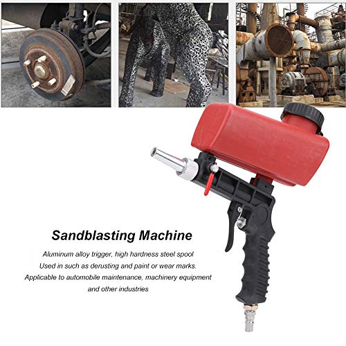 Air Sand Blaster, Pneumatic Sandblasting Gun Sand Blaster Machine Blasting Tool 90PSI for Sandblasting Polishing Metal Rust Removal