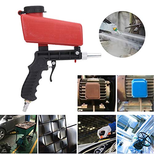 Air Sand Blaster, Pneumatic Sandblasting Gun Sand Blaster Machine Blasting Tool 90PSI for Sandblasting Polishing Metal Rust Removal