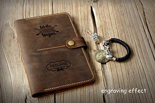 Personalised leather A4 ring binder, retro leather A4 4 ring binder folder, leather A4 portfolio NA405BS