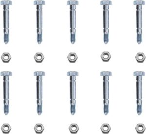huarntwo 10 pack shear pins & bolts for ariens 51001500 510015 snowthrower snowblowers auger