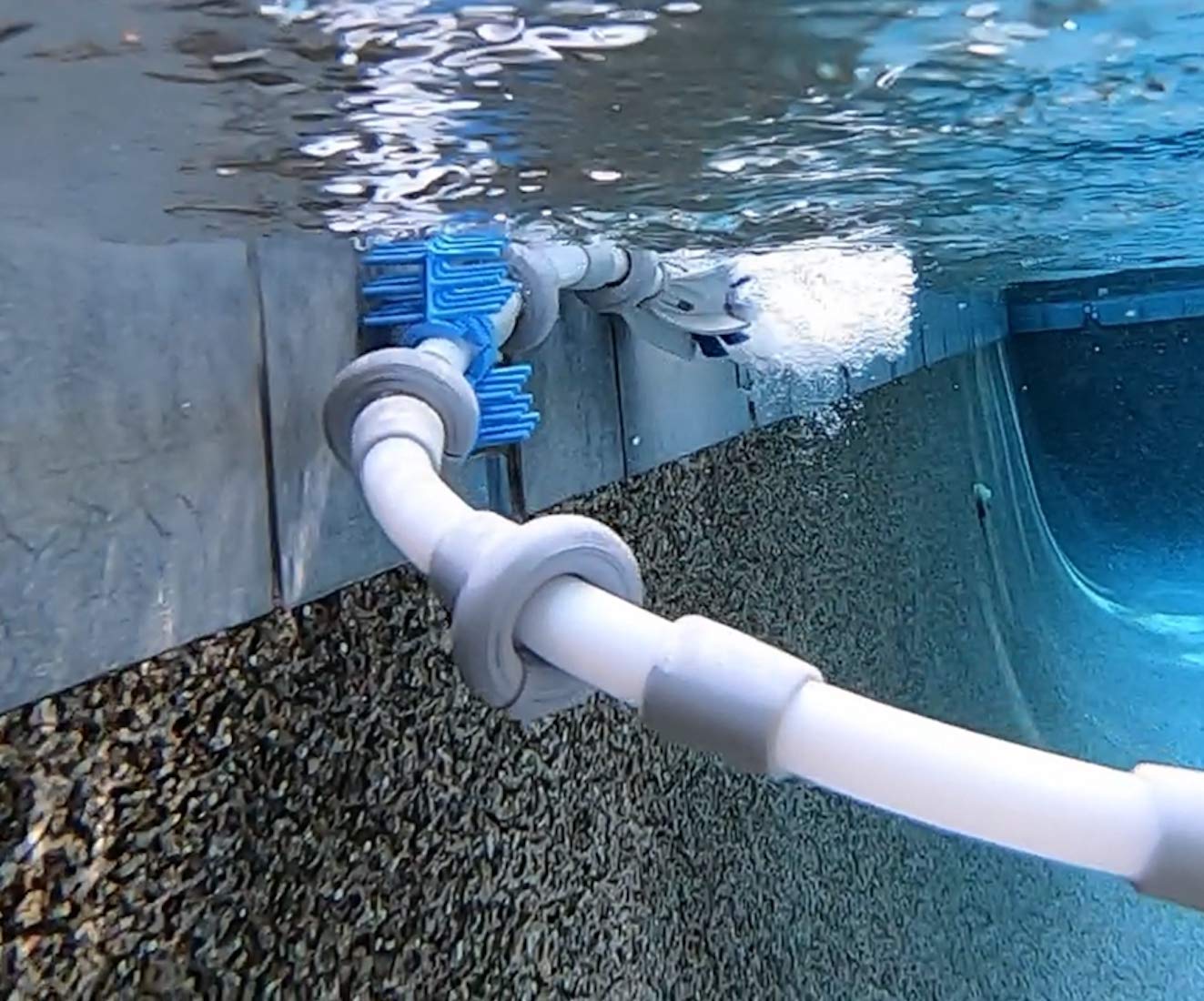 SWASHER No Spray- Tail Sweep Hose for Polaris/Pentair Pool Cleaner - Replaces Existing Hose with a Durable Rotating Flexible Scrubber and Brush to Improve Cleaning - Stop Replacing Foam