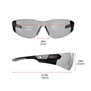 Ergodyne Skullerz SAGA Frameless Safety Glasses, Anti Fog Indoor/Outdoor Lens