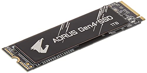 GIGABYTE AORUS NVMe Gen4 M.2 1TB PCI-Express 4.0 Interface High Performance Gaming, 3D TLC NAND, External DDR Cache Buffer, SSD (GP-AG41TB)