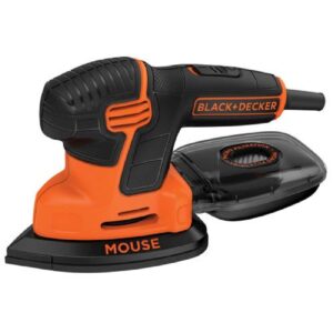 BLACK+DECKER Mouse Detail Sander, Compact with IRWIN QUICK-GRIP Clamps, One-Handed, Mini Bar, 6-Inch, 4-Pack (BDEMS600 & 1964758)