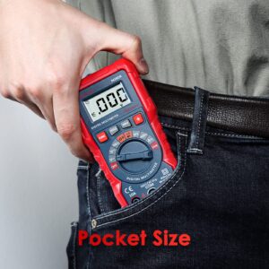 AstroAI M2K0R Digital Multimeter with DC AC Voltmeter and Auto Ranging Tester ; Measures Voltage, Current, Capacitance; Tests Live Wire, Continuity