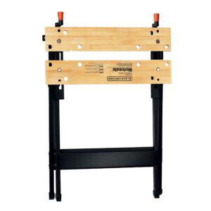 BLACK+DECKER Workmate Portable Workbench, 350-Pound Capacity with Irwin Quick-Grip Clamps, One-Handed, Mini Bar, 6-Inch, 4-Pack (WM125 & 1964758)