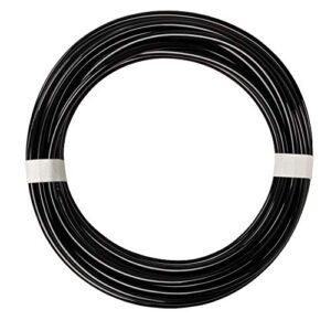quickun pneumatic tubing 5/32" tube od pu polyurethane tube air hose line for air compressor fitting or fluid transfer (black 32.8ft)
