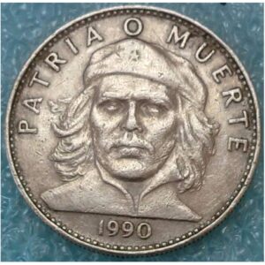 1995 CU THE ONE! THE ONLY! GENUINE CHE GUEVARA CUBA 3 PESO COIN (1995)! BUY 2 ALSO GET RARE 1990"3D" VARIETY (FIRST ISSUE!!) 3 PESOS Brilliant Uncirculated