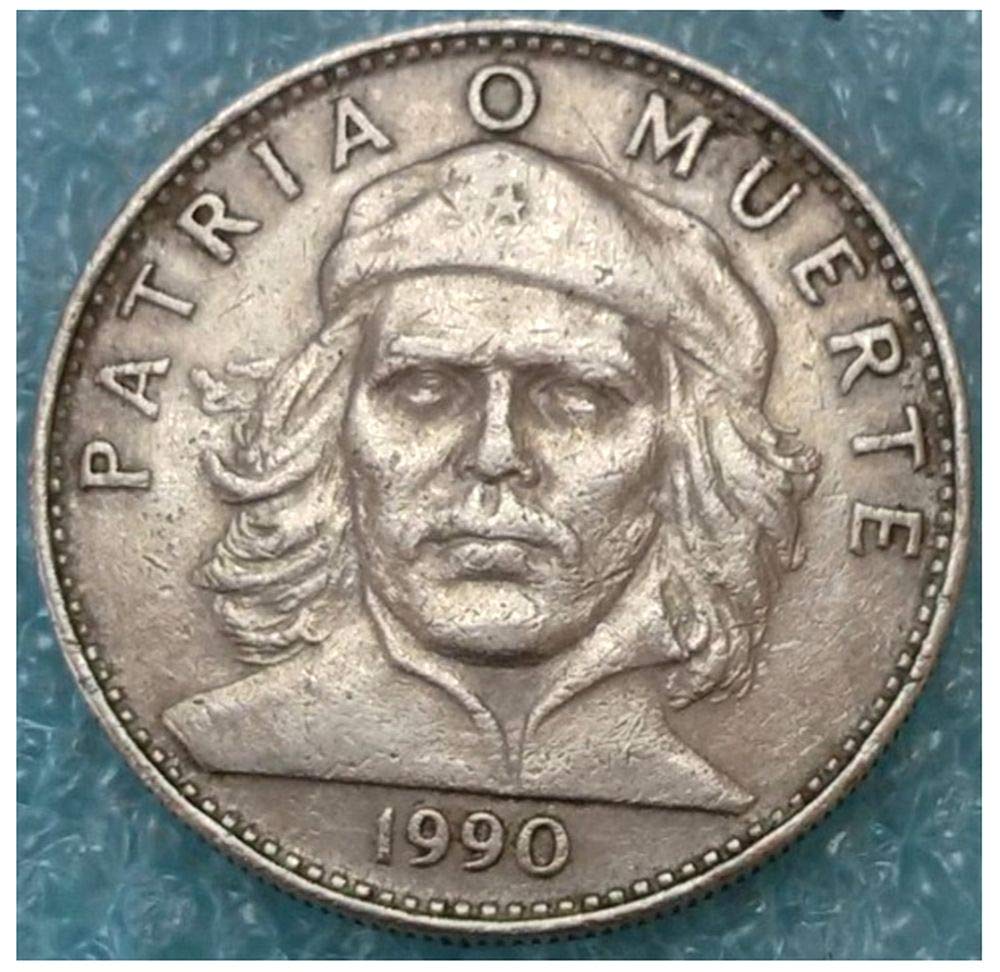 1995 CU THE ONE! THE ONLY! GENUINE CHE GUEVARA CUBA 3 PESO COIN (1995)! BUY 2 ALSO GET RARE 1990"3D" VARIETY (FIRST ISSUE!!) 3 PESOS Brilliant Uncirculated