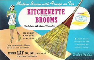 the original kitchenette broom - case of 12 lightweight brooms - made in america with broomcornq