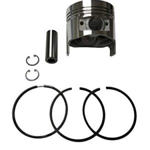 ENGINERUN 86MM Piston & Piston Ring Kit Compatible with Yanmar L100 STD Diesel 186F 186FA Tractor Engine 10HP Generator Parts ref OEM 714970-22500 714980-22720