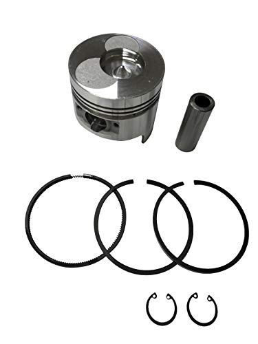 ENGINERUN 86MM Piston & Piston Ring Kit Compatible with Yanmar L100 STD Diesel 186F 186FA Tractor Engine 10HP Generator Parts ref OEM 714970-22500 714980-22720