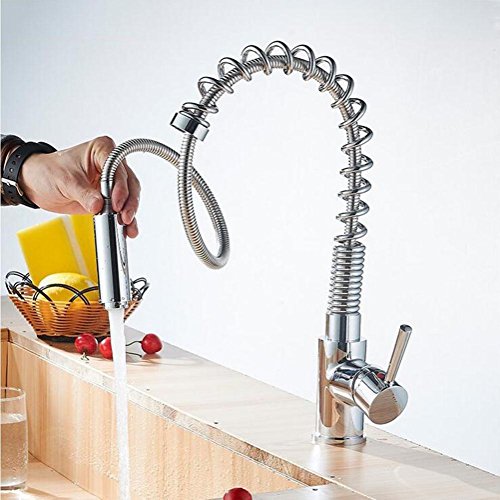 XZRWYB Kitchen Mixer Tap Hot and Cold Sink Faucet Stretch Type Single Hole Single Handle