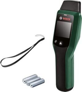 bosch moisture meter universalhumid (precise results thanks to wood group selection and led traffic light for easy interpretation)