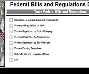 Federal Bills and Regulations Database