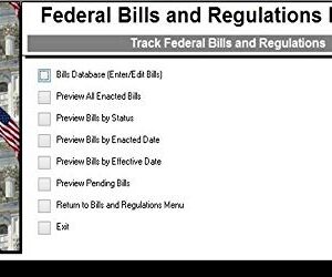 Federal Bills and Regulations Database