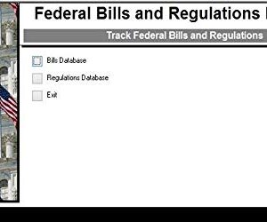 Federal Bills and Regulations Database