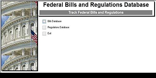 Federal Bills and Regulations Database