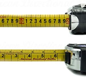 40 Foot Tape Measure – Wide Blade – Engineer Scale, Imperial Inch/Foot, Metric – Bottom Hole Assembly – BHA Tape – Directional Drilling Tape Measure – Class II