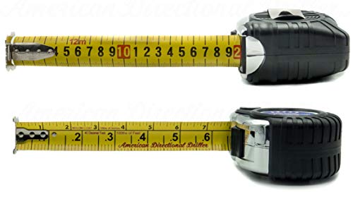 40 Foot Tape Measure – Wide Blade – Engineer Scale, Imperial Inch/Foot, Metric – Bottom Hole Assembly – BHA Tape – Directional Drilling Tape Measure – Class II