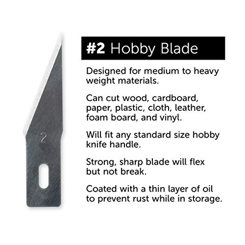 Hobby Shop (123) Piece Precision Hobby Knife Set #2 Blade w/ (3) Handles and (120) Replacement Blades