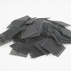 US Made 20 Pcs. 1.5"x 1.5" Black Plastic Drainage Mesh/Screen/Net for Bonsai Pot