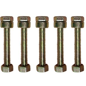 mr mower parts snow blower shear pins bolts nuts 6 pack compatible with canadiana 70971 73754
