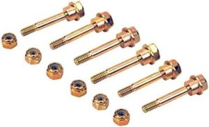 mr mower parts snow blower shear pins bolts nuts 6 pack compatible with poulan husky 531002513 506714001