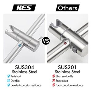 KES Shower Slide Bar 30-Inch with Adjustable Handheld Shower Head Holder for Bathroom Wall Mount SUS 304 Stainless Steel Brushed Finish, F209S78DG-BS