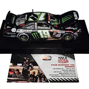 AUTOGRAPHED 2019 Hailie Deegan #19 Monster Energy Racing LAS VEGAS WIN (Raced Version) Bill McAnally Racing K&N Series Signed Lionel 1/24 NASCAR Diecast Car with COA (1 of only 1,333 produced)