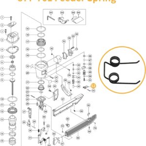 10 pack 877-761 Feeder Springs for Hitachi Coil Roofing Nailer NV45AB2, NV45AB, NV50A1