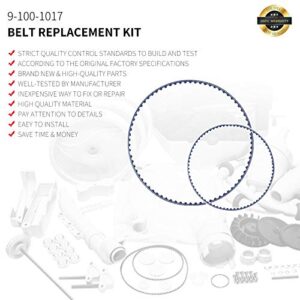 Upgraded 360 380 Pool Cleaner Belt Replacement Kit by Sikawai 9-100-1017 Small and Large Belt Replacement Fit for Pola-riss 360 Belts Pola-riss 380 Belts