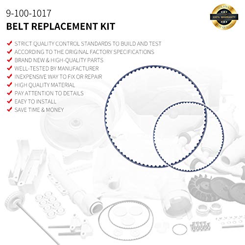 Upgraded 360 380 Pool Cleaner Belt Replacement Kit by Sikawai 9-100-1017 Small and Large Belt Replacement Fit for Pola-riss 360 Belts Pola-riss 380 Belts