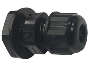 kable kontrol nylon cable glands – straight gland | 3/4” diameter | 14 npt thread | 50 pcs/pack | black | nylon 6-6 | flame retardant | fully waterproof: ip68 certified | electrical gland