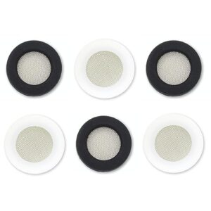 black 20 pcs silicone washer silicone filter gasket for shower head water tap faucet (white & black 6 pcs)
