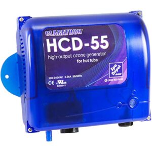 clarathon hcd-55 spa ozonator kit: hi-output ozone generator for hot tubs & swim spas - universal: 120v / 240v
