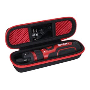 aenllosi hard carrying case compatible with skil rechargeable 4v cordless screwdriver sd561201(only case)