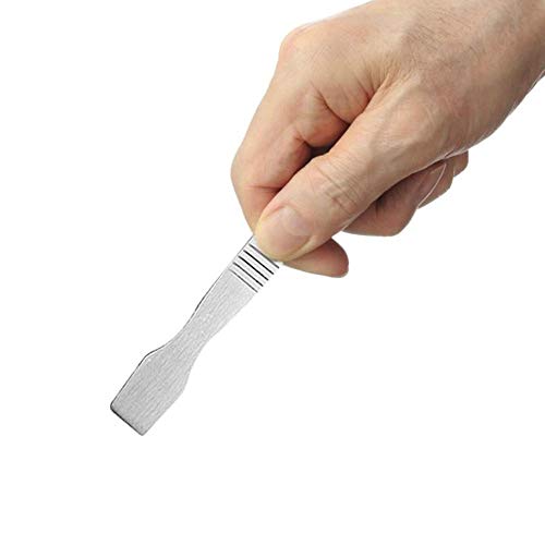 Maxmoral Smooth Tool Stainless Steel Silver Fine Planing And Grinding Metal Scraper Tin Scraping Knife Tin Paste Scraper Special Tin Paste Mixing