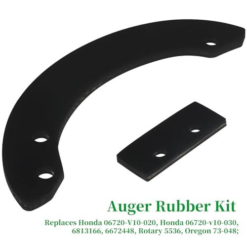 POSEAGLE 06720-V10-020 Auger Rubber Kit with 22431-V10-013 Ribbed V-Belt Replaces Honda HS520 Paddles, Honda HS520 Paddle Kit, Honda HS720 Paddles for Honda HS520, HS720, 20 inch Snow Blowers