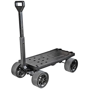 mighty max cart platform hand truck & moving dolly, black - 250 lb capacity (flatbed only) 100% usa made