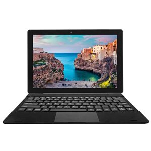 simbans [3 bonus items] tangotab 10 inch tablet and keyboard 2-in-1 laptop, 4 gb ram, 64 gb disk, android 10, mini-hdmi, micro-usb, usb-a, inbuilt gps, dual wifi, bluetooth computer pc - tlx