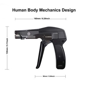 Knoweasy Cable Tie Gun and Cable Tie Tool- Fastening and Flush Cutting Tool with Steel Handle Zip Tie Tool for Nylon Cable Ties