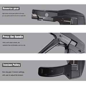 Knoweasy Cable Tie Gun and Cable Tie Tool- Fastening and Flush Cutting Tool with Steel Handle Zip Tie Tool for Nylon Cable Ties