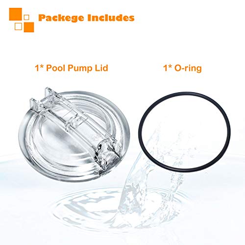 𝟐𝟎𝟐𝟑 𝙐𝗽𝒈𝒓𝒂𝒅𝒆𝒅 SPX3100D Pool Pump Lid for compatible with Hayward Super II Pump SP3000 Series Models SP3007(eeaz) SP3010 SPX3000S Strainer Cover O-ring Replacement Thread Strainer Cover