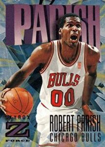 1996-97 skybox z-force series 2 basketball #106 robert parish chicago bulls official nba trading card
