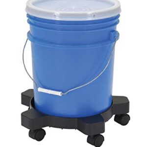 Vestil PDD-5 Drum Dolly Plastic, Black, 5-7 Gallon, 80# Capacity